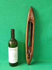 VECCHIA NAVETTA TESSILE DA TELAIO LEGNO SPOLETTA FILATI TESSITURA VINTAGE. CK10