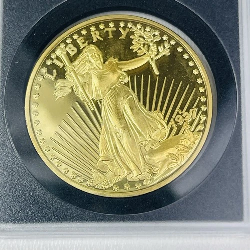 1927 Saint Gaudens Proof Double Eagle Fantasy Gold Plated Coin Collectible