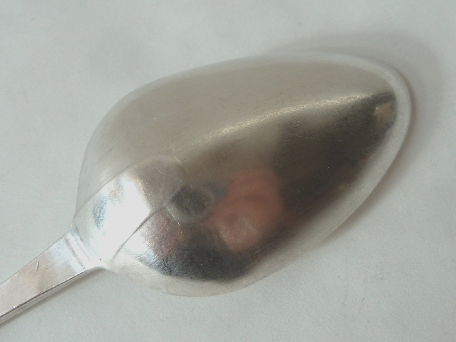 HESTER BATEMAN STERLING TABLESPOON,  ENGRAVED "GK" IN THE RESERVE, 1785 LONDON