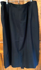 New Vtg. Austin Reed London-New York Women's Sz. 24W Black Lined "Lydia" Skirt