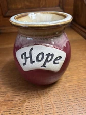 Tumbleweed Pottery “Hope” Vase Stoneware Handcrafted Originals Drip Glaze