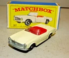 Matchbox Lesney 27 Mercedes Benz 230 SL convertible off white