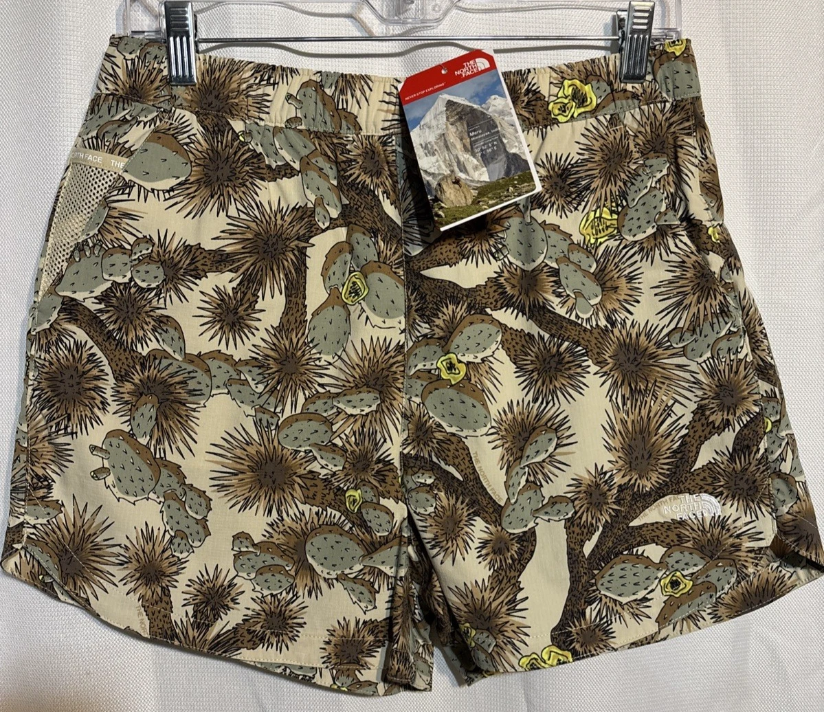 The North Face Shorts Gravel Cactus FlashDry Running Hiking Print women’s size M