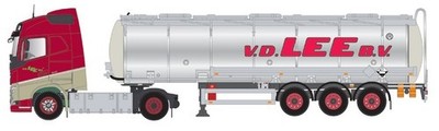 TEKNO, VOLVO FH04 4x2 Mit Grauer Tank 3 Achsen - VAN DER LEE, 1/50, TEK63479
