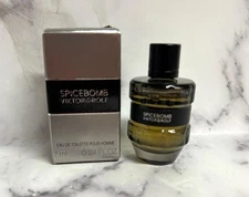 Viktor & Rolf SPICEBOMB Eau de Toilette Pour Homme Mini Splash 0.24 oz NIB