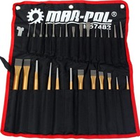 Durchschlag- Und MeißEl-Set 28-Tlg. Werkzeugsatz Punch Set Mit Etui