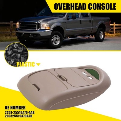 For 2002-2004 Ford F250 F350 F450 F550 Tan Overhead Console # 2C3Z-25519A70-AAC