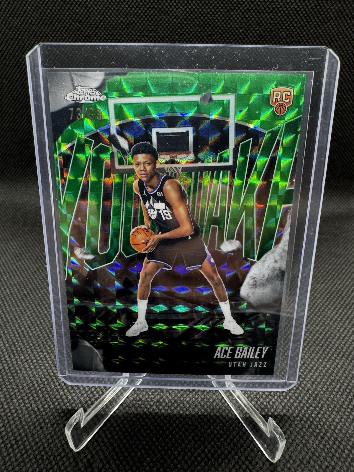 2025-26 Topps Ace Bailey Chrome Youthquake Green Refractor /99 Rookie RC