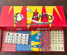 Vintage Bingo Game 1950s Pressman Toy Corp Great Graphics-Mint Looks Unused