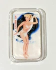 Sexy Miss Bubbles 1 Oz .999 Silver Limited Edition Earl Moran Style Art Bar