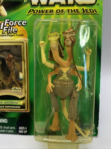 Star Wars FODE AND BEED-PODRACE ANNOUNCERS Power Of The Jedi Figure 2000 Sealed - Picture 2 of 9