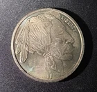Buffalo Indian 1oz .999 Fine Silver Round 'One Troy Ounce'   *TONING