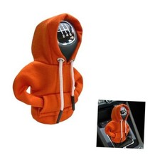 Car Gear Shift Hoodie, Fashionable Gear Shift Knob Cover, Mini Orange 1 Pcs