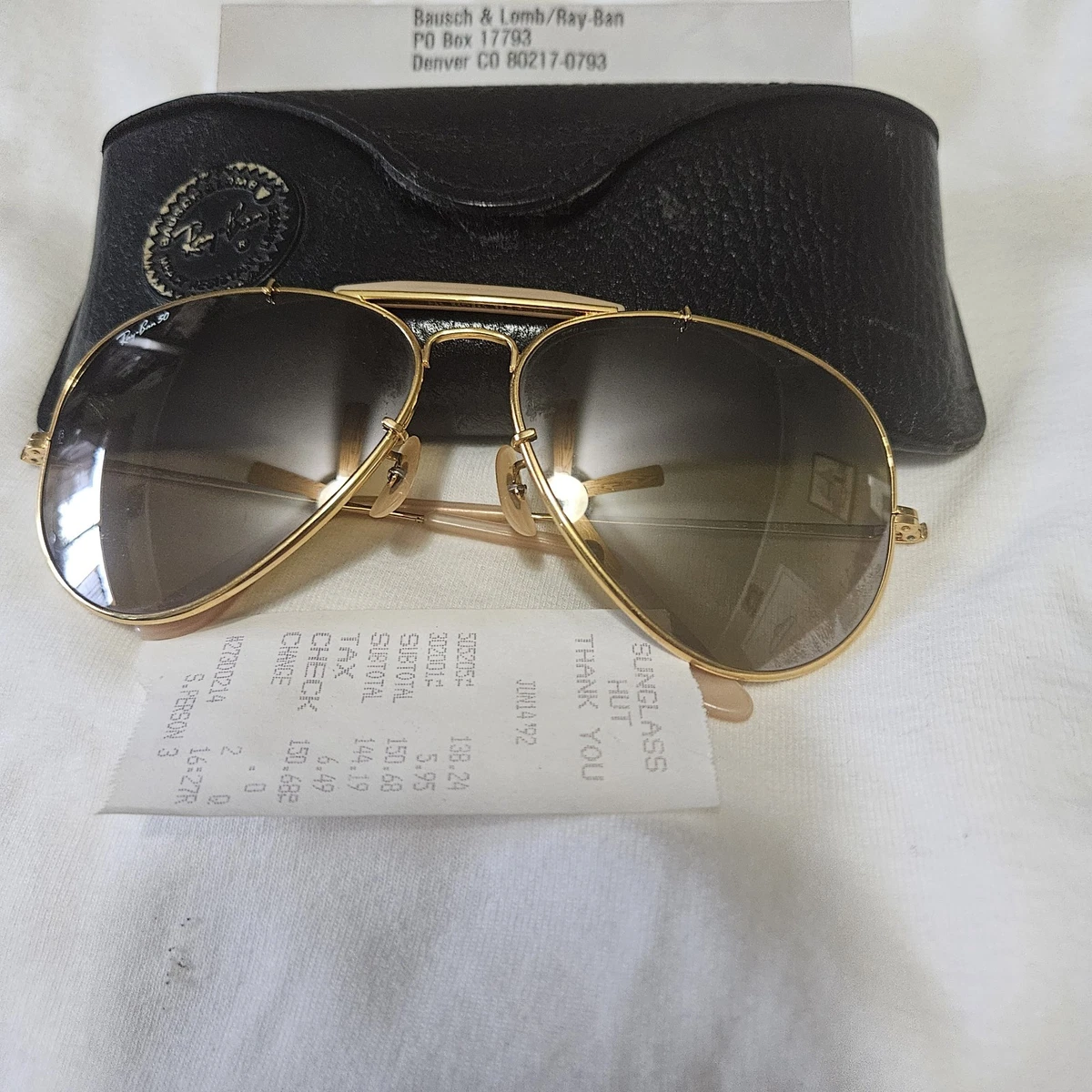 Ray-Ban Gold Gold Vintage Sunglasses for sale | eBay