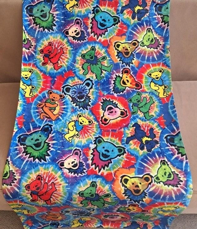 Dancing Bears Grateful Dead Beach Towel Splash Vibrant