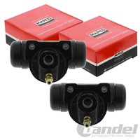 2X Mapco Radbremszylinder 19,05Mm Hinten Passend FüR CitroËN Evasion Jumpy Fiat