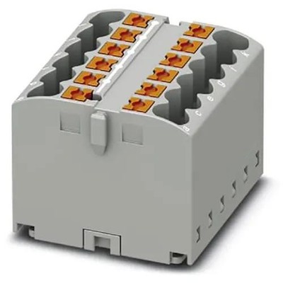 2PC PHOENIX CONTACT - IC 3273286 Distribution Block 12-Conn, 500V, 24 A, Pu