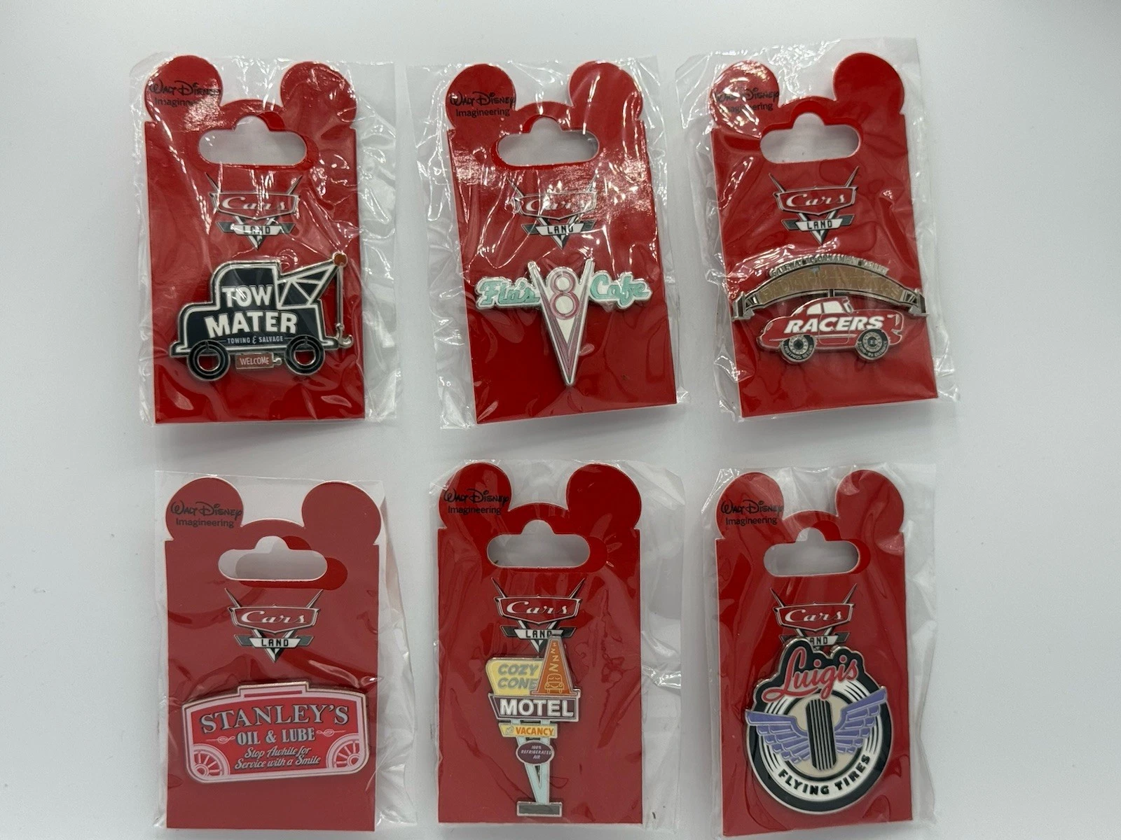 NEW 6 Disney Pins Cars Land D23 Expo 2011 Walt Disney Imagineering