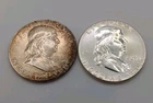 One Dollar Face Value In 90% Silver Coins Ben Franklin Halves FREE SHIPPING