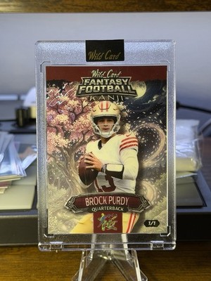 2026 Wild Card Kanji Brock Purdy  1/1 Fantasy Football Case Hit 49ers SSP