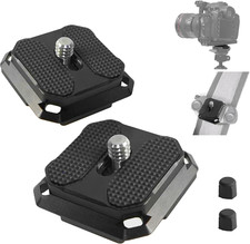 2 Pack Quick Release Plate, 38Mm Arca-Swiss Type QR Square Camera 4-Sided Mount