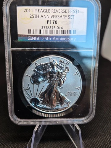 2011 American Silver Eagle 25th Anniversary 5 Coin Set NGC 70 Early Releases