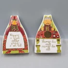 Ceramic Norwegian Salt Pepper Shakers Set Floral Kitchen Decor Multicolor