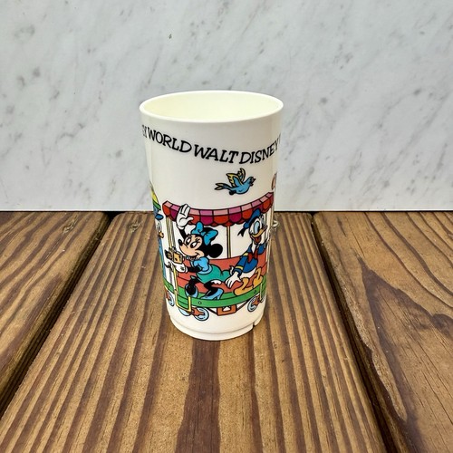 Vintage Deka Disneyland Railroad 4" Kids Cup Casey Train Mickey Minnie Donald