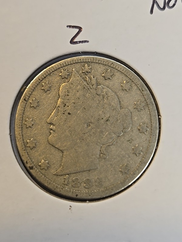 1883 NO Cents Philadelphia Mint Liberty V-Nickel  #2
