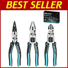 Heavy Duty Pliers Set, 3PCS Multifunctional Tool Kit