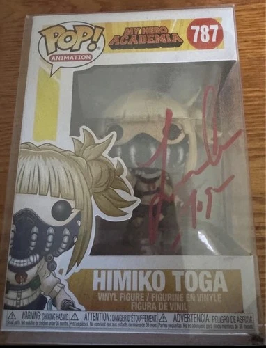 Funko Pop! Anime MHA My Hero Academia Himiko Toga #787 Signed Leah Clark