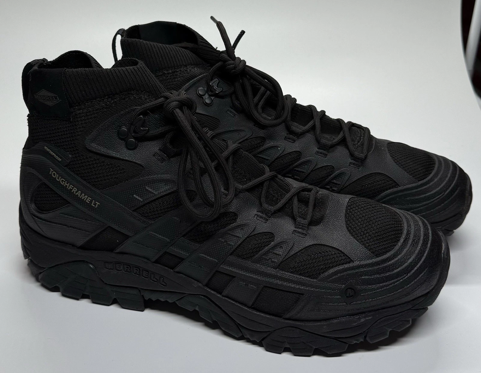 Merrell Mens Size 12 Tactical Waterproof Mid Toughframe LT Black Boots Hiking
Opens in a new window 