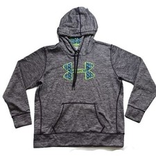 Under Armour Womens Pullover Sweater Size Small Cold Gear Hoddie Grey Pre-owned.