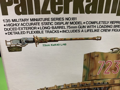 *DISCOUNTED* Tamiya 1/35 N0.181 German Army IV Tank J Type 35181 - Picture 2 of 9
