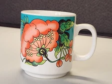 Mount Clemons Flower Coffee Mug Vintage Japan