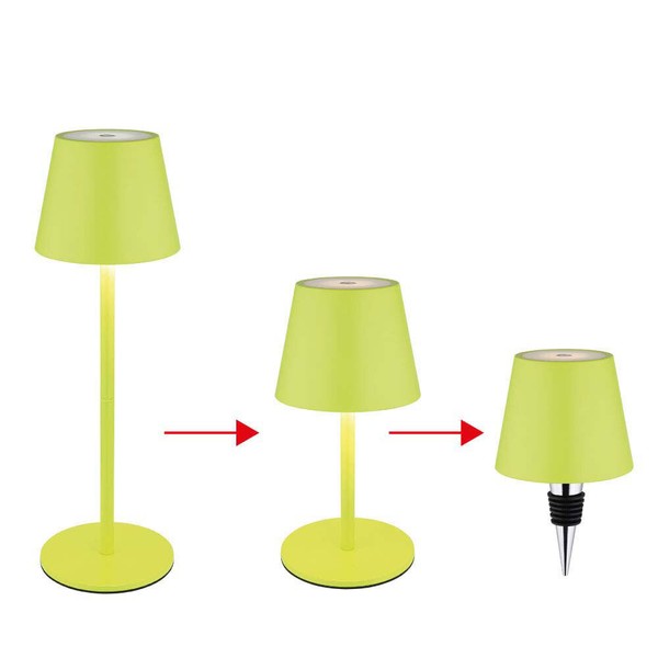 Tischleuchte Flaschenaufsatz AußEnlampe Akku Cct Touchdimmer GrüN Wetterfest Led-image