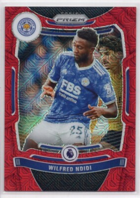 Wilfred Ndidi 2021-22 Prizm Premier League Red Mojo Prizm #054/159