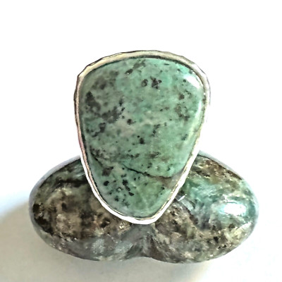 NEW BARSE Ring Senora Sunset Sterling Chrysocolla 7.75 Natural State  W/ TAG