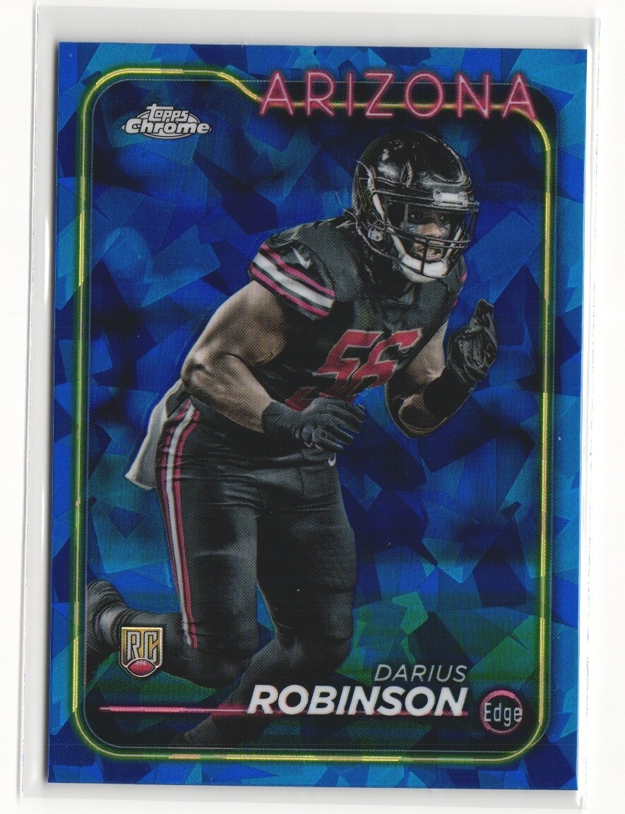 Darius Robinson RC 2024 Topps Chrome Sapphire Football #289 Arizona Cardinals