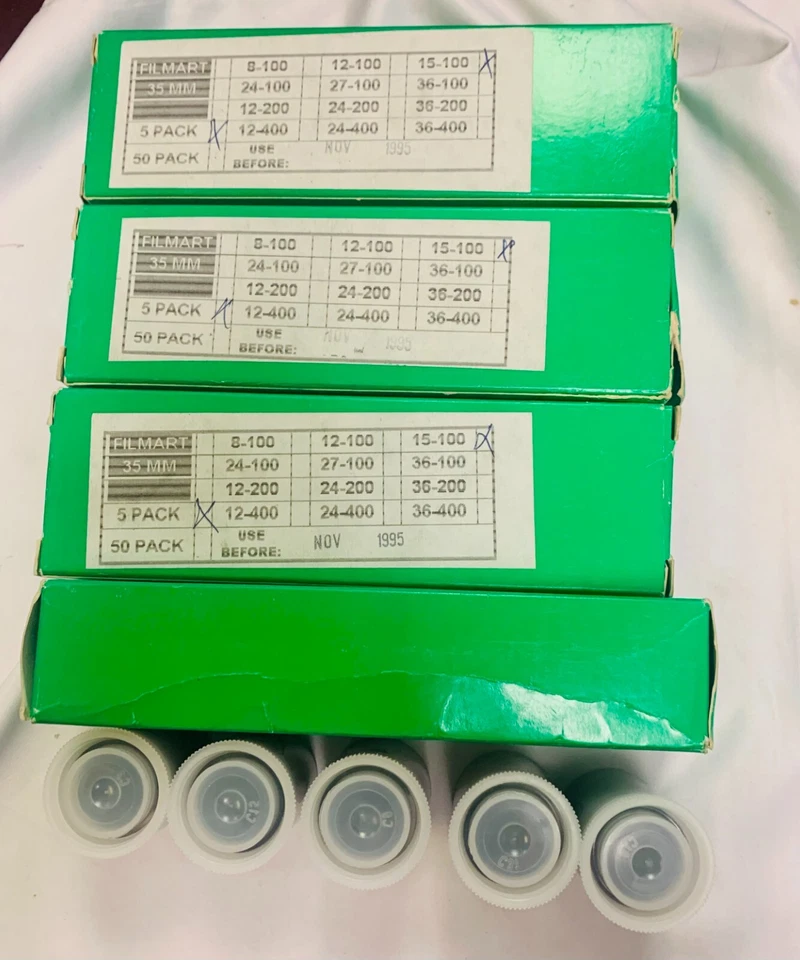 FILMART 35mm Print Film- Four Pro Pks of 5 rolls- 100 ISO- 12 Exp.- Exp. 1995 - Image 2 of 4