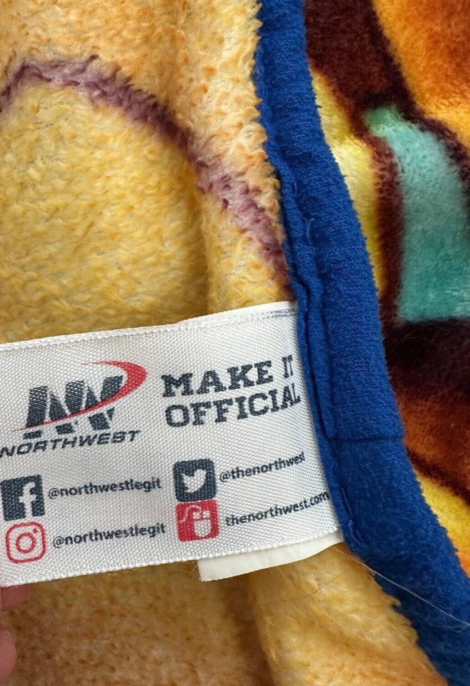 Scooby Doo Mystery Machine Blanket Kids Green Blue Lovey Northwest Plush - Image 3 of 4