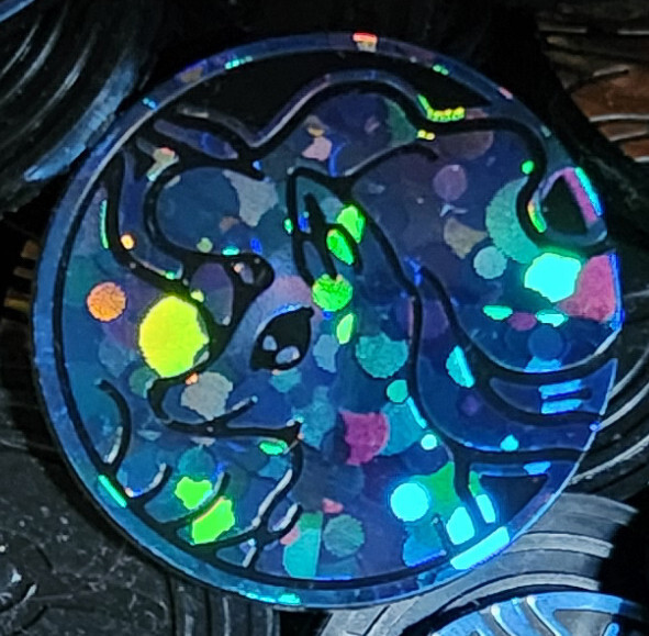OFFICIAL POKEMON TCG PLASTIC BLUE HOLOFOIL ALOLAN NINETALES COIN