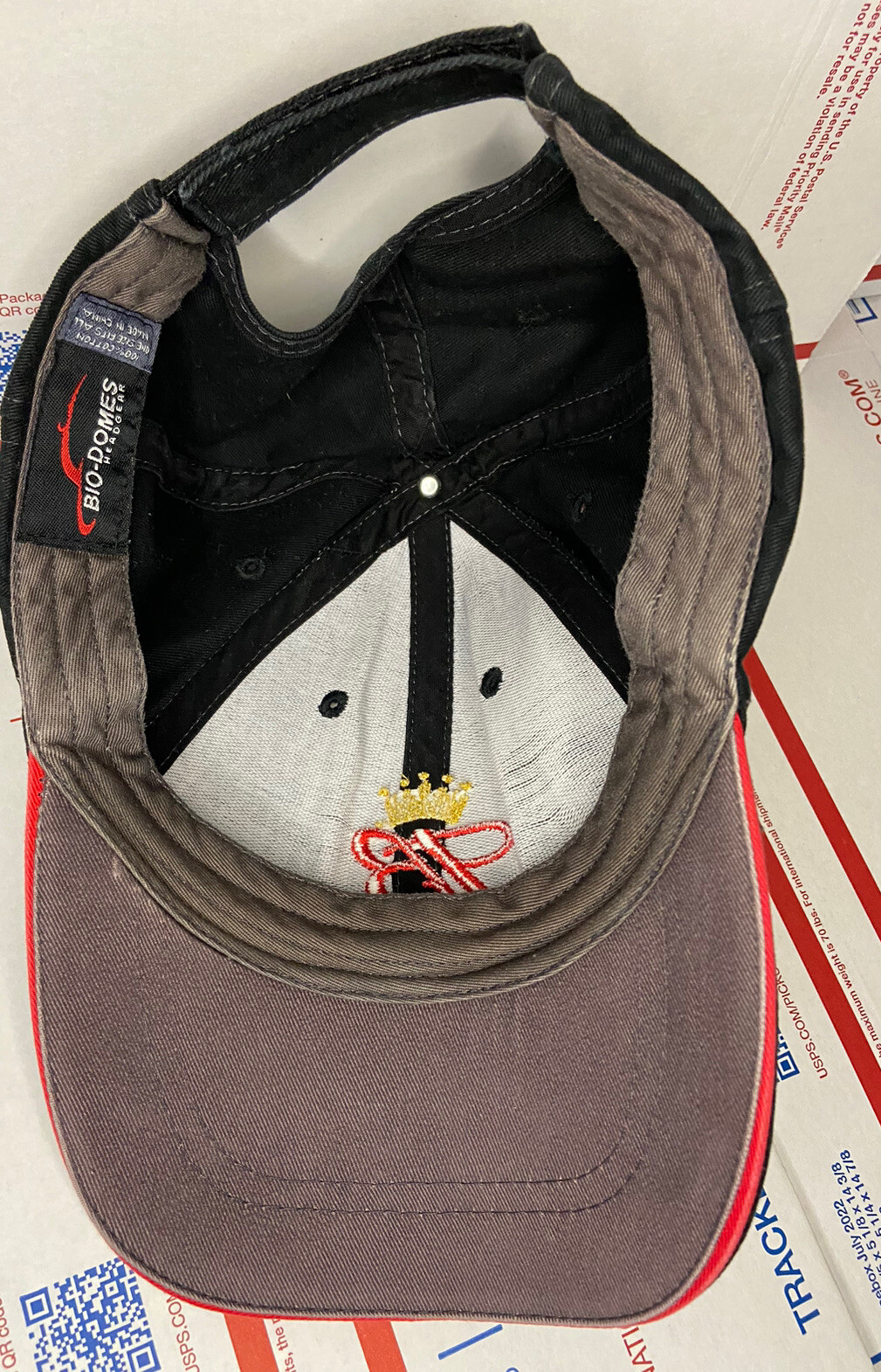 BioDomes Headgear Budweiser Beer Hat Cap Black Red A… Gem