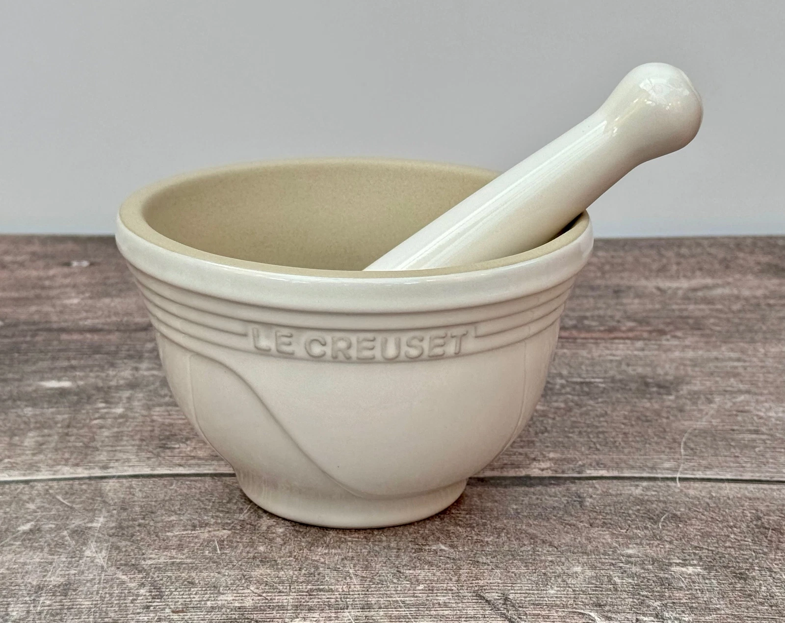 White Le Creuset Pestle and Mortar
Opens in a new window or tab