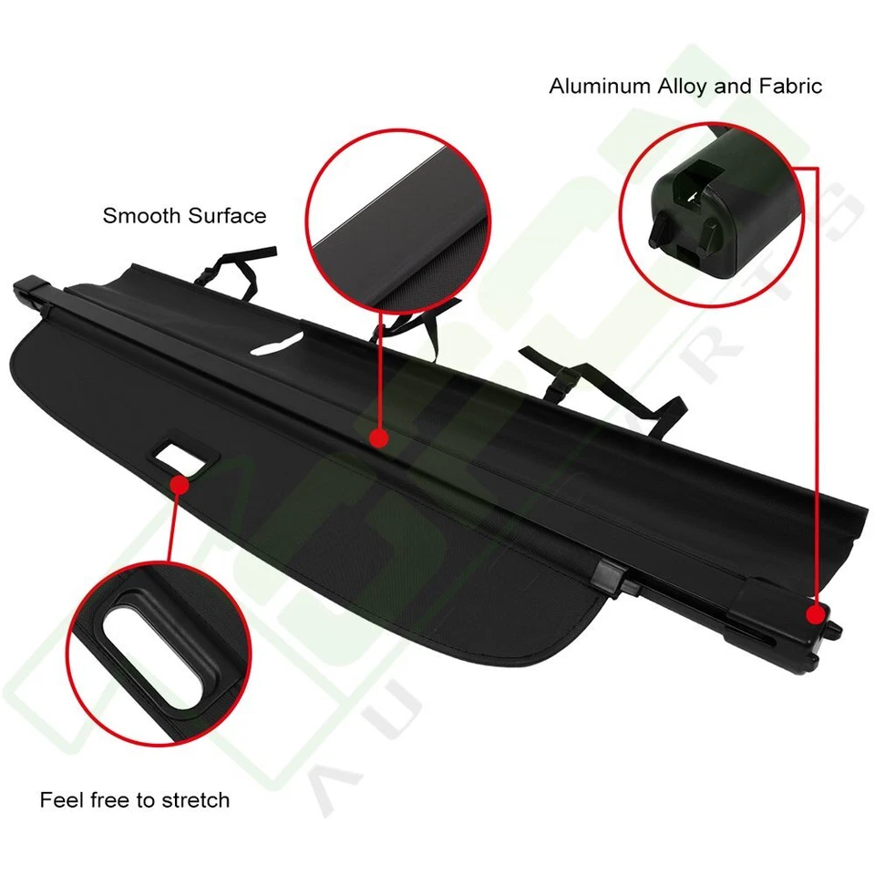 Retractable Rear Cargo Security Trunk Cover For 2007-2014 2015 2011 2012 Audi Q7 Foto 4 de 4