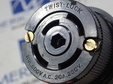 Hubbell Twist Lock Female connector receptacle 10A-600VAC 20A 250V Lot of 2