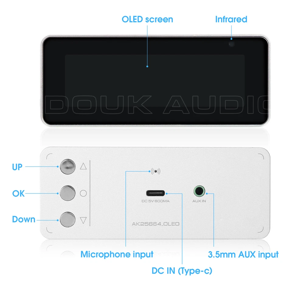 Hi-end OLED Sound Level Meter Audio Spectrum Analyzer Dot Matrix Digital Clock - Image 2 of 4
