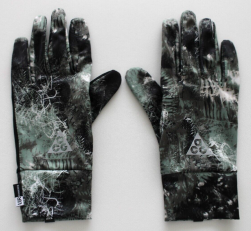 Nike ACG Lightweight Running Gloves Men's Large Oil Green/Black/Silver - Picture 2 of 3