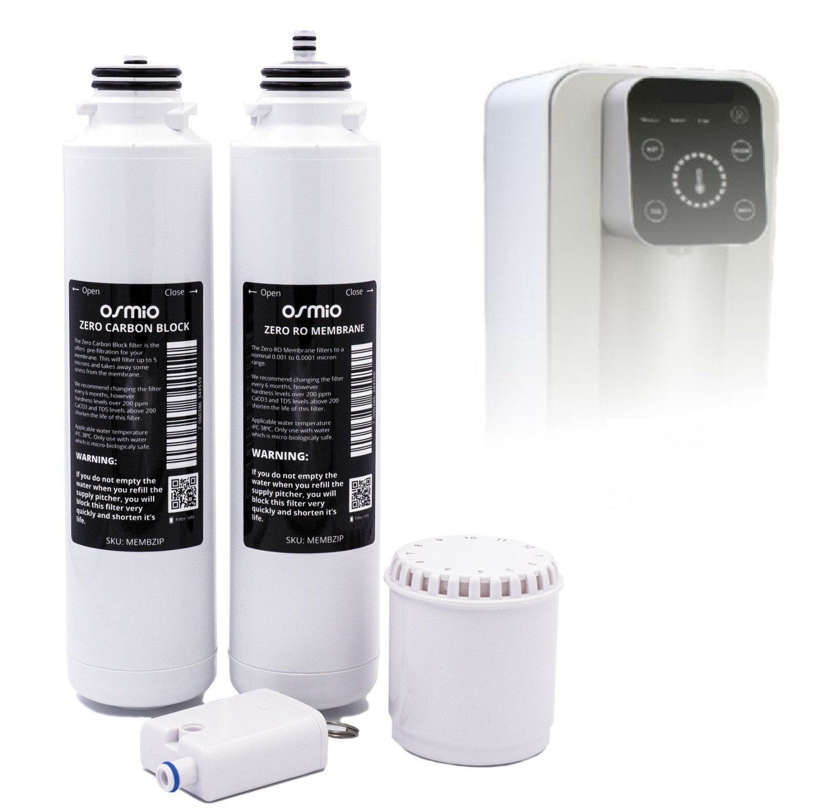 Ersatz Wasserfilter Set mit Osmose Membrane für Aqua