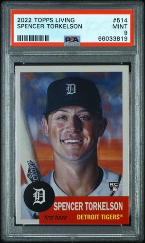 2022 Topps Living Spencer Torkelson 514 PSA 9 Mint Mt Rookie Card RC 
